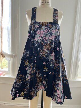 Easy fit FREE PEOPLE flower printed SUMMER DRESS black base size S/P